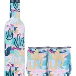 Best deal ⭐ Maxwell & Williams Rach Jackson Rock Garden Double Wall Insulated Wine Set 3pc Gift Boxed ✨
