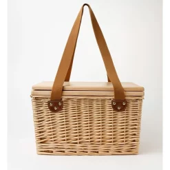 Best Pirce 🔥 Australian House & Garden Willow Picnic Basket Rectangle In Brown 🛒