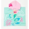 Deals 🥰 Sprout Little Mermaid Poncho In Aqua/Pink ⭐