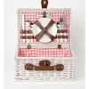 Cheapest 👍 Heritage Wicker Picnic Basket For 2 In White ⌛