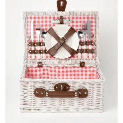 Cheapest π Heritage Wicker Picnic Basket For 2 In White β