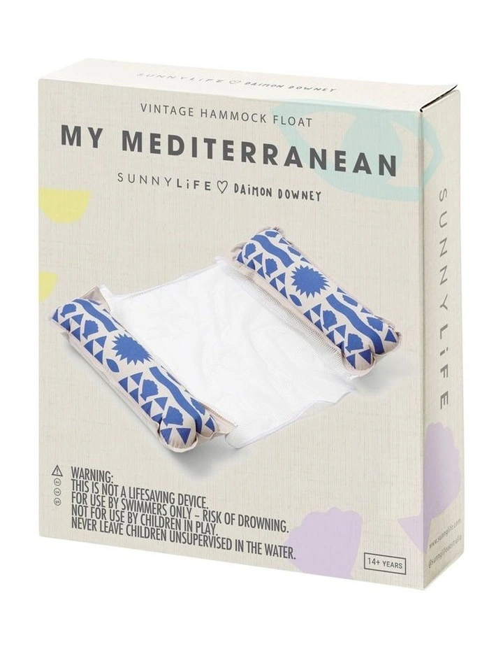 Flash Sale ❤️ Sunnylife Vintage Hammock Float In White/Blue ✨ - Image 4