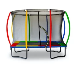 Cheapest 🔔 Kahuna Trampoline 6 Ft X 9 Ft Rectangular Outdoor With Mat Pad Net Rainbow 😀