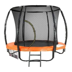 Buy 👍 Kahuna 6ft Trampoline Round Free Safety Net Spring Pad Cover Mat LadderOrange 🤩