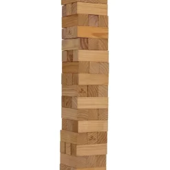 Brand new 😉 Jenjo 54 Piece Giant Jenga Outdoor Wood Block Game 127cm 💯