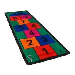 Cheapest 🔥 Jenjo Colourful 3m Length Hopscotch Mat W/ Pegs 😍