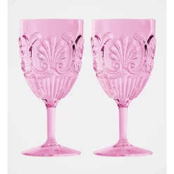 Wholesale ⌛ Heritage Medallion Wine Goblet 2 Pack In Purple ❤️