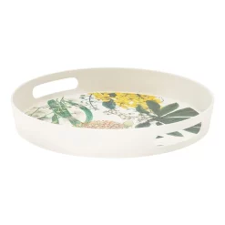 New 🧨 Maxwell & Williams The Blck Pen Golden 🌞 Summer Bamboo Round Serving Tray 35x5cm 👍