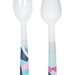 Discount ✔️ Maxwell & Williams Rach Jackson Rock Garden Melamine Salad Servers 25cm 🤩