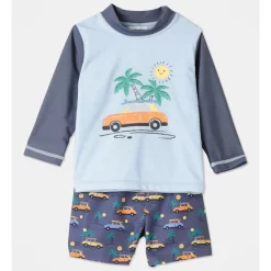 Cheapest βοΈ Sprout Surfs Up Rashy And Boardie Set In Indigo β€οΈ