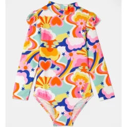 Best reviews of β€οΈ Milkshake One Piece Rashie With Shoulder Ruffle In Multi π