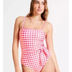 Wholesale 😍 Chloe & Lola Jessie Bandeau 🩱 Swimsuit In Pink/White ✔️