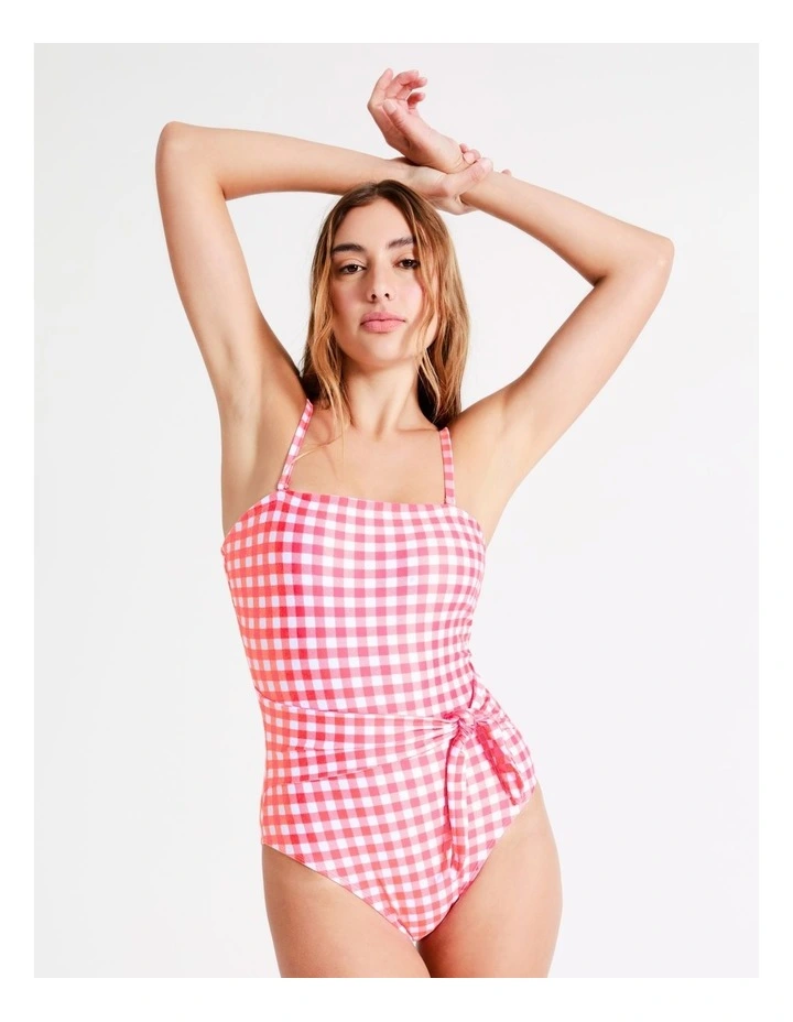 Wholesale π Chloe & Lola Jessie Bandeau π©± Swimsuit In Pink/White βοΈ - Image 3