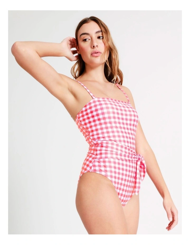 Wholesale π Chloe & Lola Jessie Bandeau π©± Swimsuit In Pink/White βοΈ - Image 4