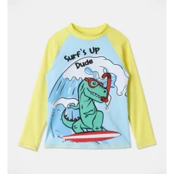 New 🔔 Milkshake Recycled & Chlorine Resistant Long Sleeve Rash-vest In Yellow ✨