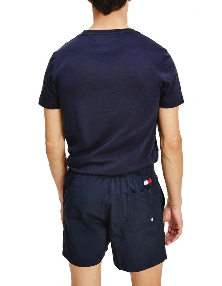 Promo ✨ Tommy Hilfiger Solid Flag Swimshort In Desert Sky ❤️ - Image 4