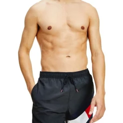 Best Sale 🤩 Tommy Hilfiger Solid Flag Swimshort Black 🤩