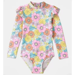 Brand new 💯 Milkshake One Piece Rashie With Shoulder Ruffle In Multi 😉