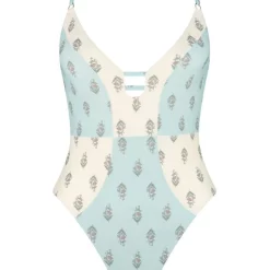 Best reviews of ❤️ Tigerlily Florence Veronia One Piece 🩱 Swimsuit In Creamy Blue ✔️