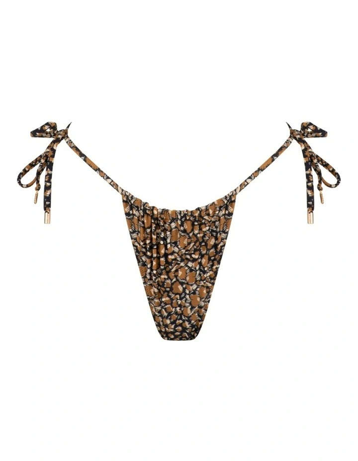 Cheapest β€οΈ Tigerlily Ophelia High Argentina π Bikini Bottom In Reversible Black Peacock/Leopard π - Image 3