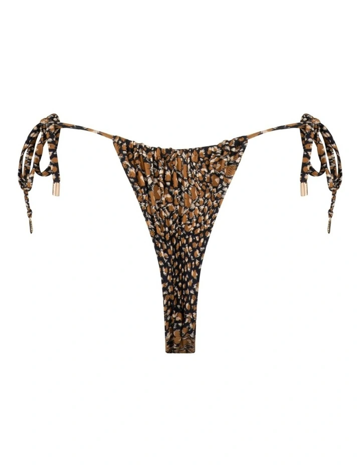 Cheapest β€οΈ Tigerlily Ophelia High Argentina π Bikini Bottom In Reversible Black Peacock/Leopard π - Image 4
