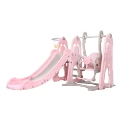 Cheap 🧨 Keezi Slide Swing Outdoor Indoor Playground 🏀 Basketball Hoop Play Toddler 👏