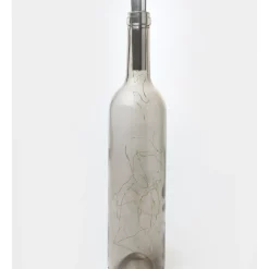 Budget 🤩 Heritage Twinkle Bottle With LED Lights 32x7x7cm In Charcoal ✔️