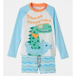 Cheapest ⭐ Milkshake Recycled & Chlorine Resistant Short Sleeve Rash Vest In Blue 😉